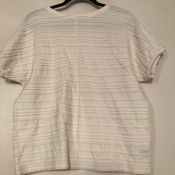 NWOT LOFT Stripped Knitted Blouse - Picture 4 of 5